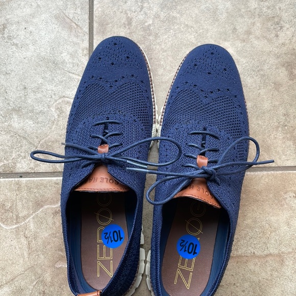 SALE Brand New Cole Haan Men\'s Zerogrand Stitchlite Oxford. Dark blue size 10.5 main image 4